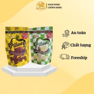 Snack Oishi Pillows Nhân Sữa Dừa/ Socola Gói 80g