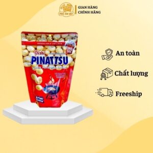 Snack nhân đậu phộng Pinattsu Oishi vị mực cay