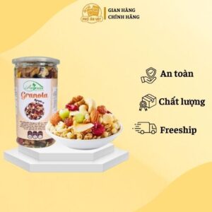 Granola siêu hạt AnNut hộp 250 gram – Ăn vặt healthy, ít đường.