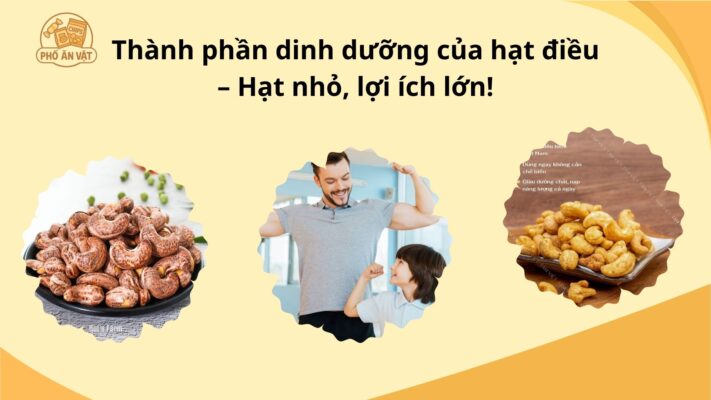 Thành phần dinh dưỡng của hạt điều