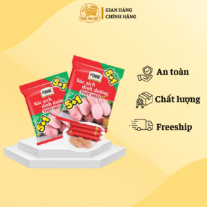 Xúc xích tiệt trùng Ponnie vị Heo – Gói 6 cây x 33g (Mã I0012543)