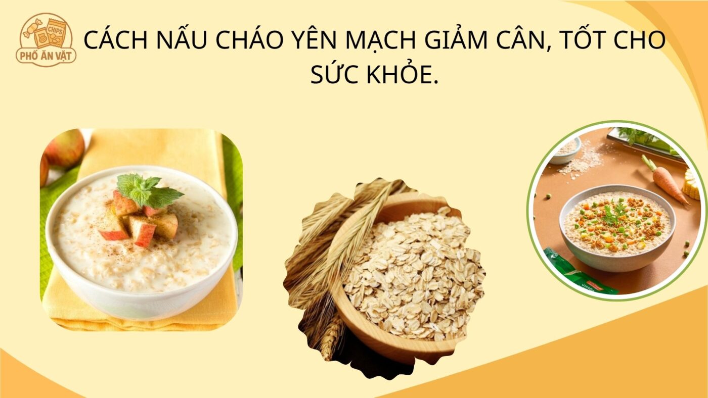 cách nấu cháo yên mạch giảm cân