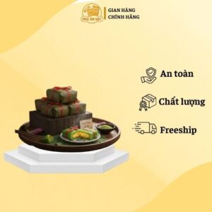 bánh cốm gói lá sen